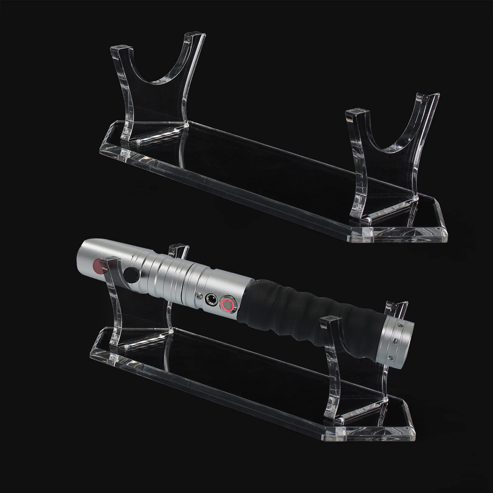 WANLIAN Lightsaber Stand Acrylic Desktop Display Stand for Lightsaber Hilt Decorative Sword (Transparent)