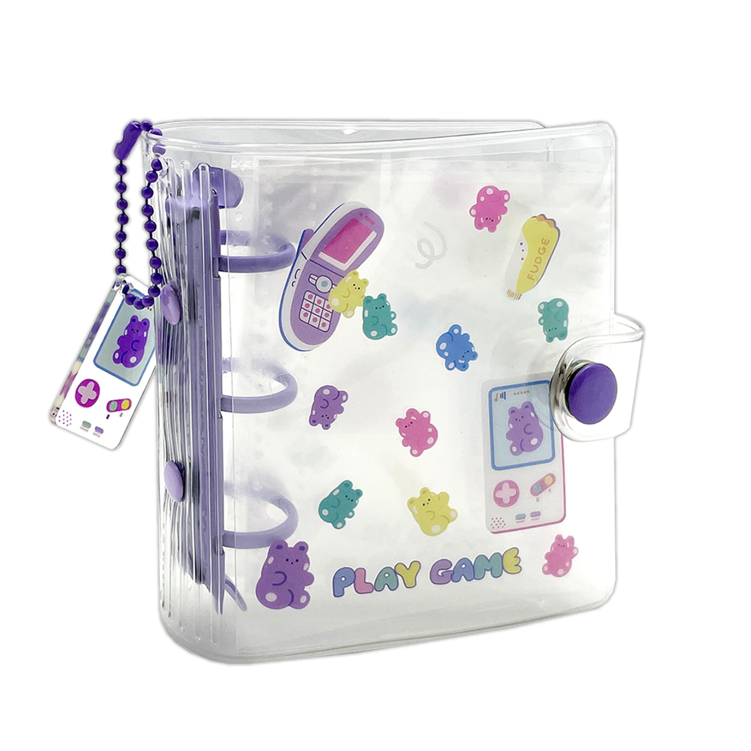 1 Pieces Photocard Binder Trading Card Albums, Mini Photo Album, Kpop Photocard Holder 20 Pockets (Play Game)