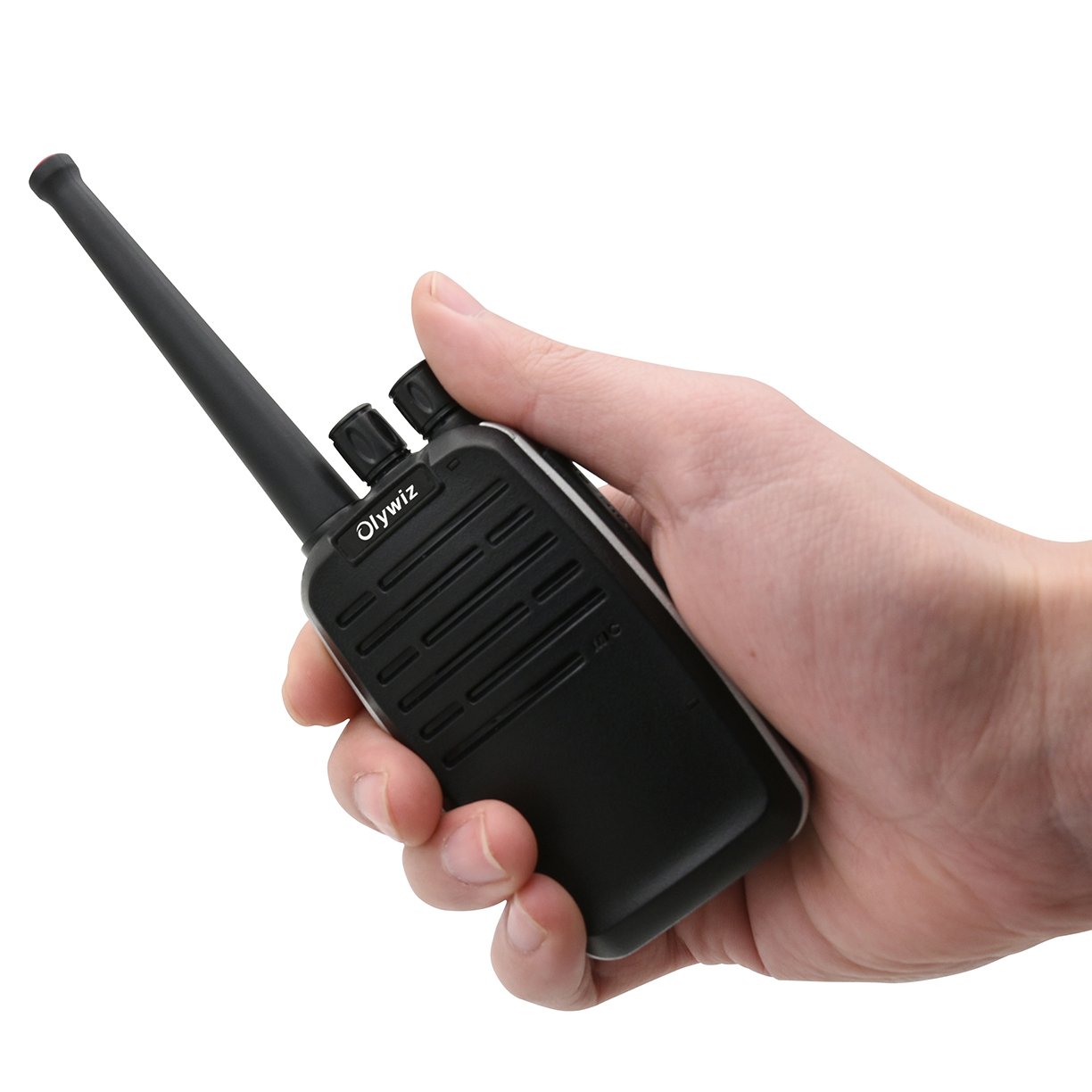 Walkie Talkies 2W Olywiz-819 Aluminum Body Tiny Walkie Talkies Handheld 16 Channels 1800 mAh Battery Two Way Radio 2 Pack