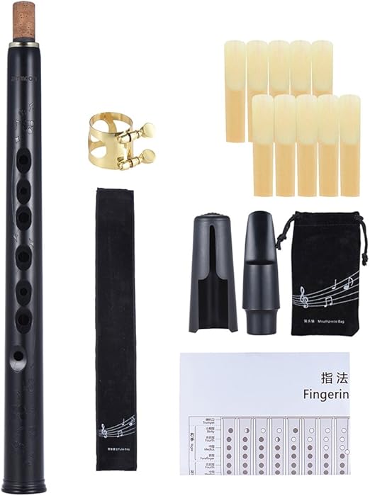 Amazon Ammoon ミニサックス ザフーン ポケットサックス Abs樹脂製 マウスピースキャップ リード バッグ付き 初心者対応 サックス 楽器 音響機器
