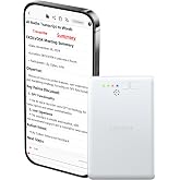 AI Voice Recorder,Transcribe &amp; Summarize Empowered by GPT &amp; DeepSeek,APP Control,4G File Transfer,3600 Mins of Cloud Storage,Support 88 Languages,Audio Recorder for Meetings,Lectures,Calls,Silver