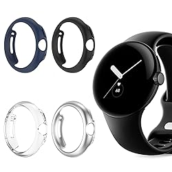 Tiorecime 4 Pack Case for Pixel Watch 2/Pixel