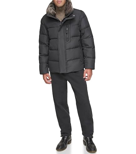 Andrew Marc Men's Softshell Jacket, JASPER (BOMBER), Medium at