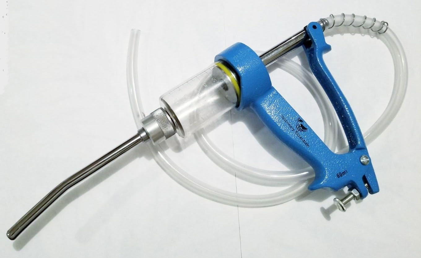 Automatic Drenching Vaccination Dose Gun Syringe 60mL