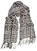 Love Lakeside-Men's Cashmere Feel Winter Plaid Scarf (One, 22B-20 Black and White)