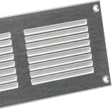 EUROPLAST 500x100mm Galvanised Metal Air Vent Grille Cover with Insect Mesh view 3