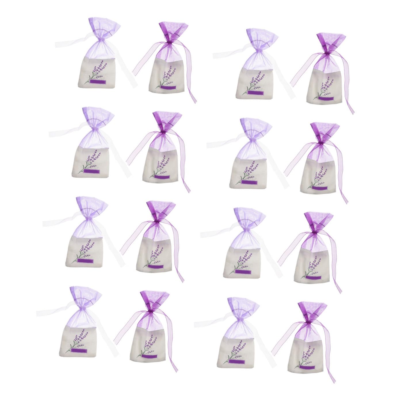BESPORTBLE 20pcs Gauze Lavender Bags Flavorance Pouch Small Item Storage Bag Empty Sachets Bag for Home Wardrobe/Car