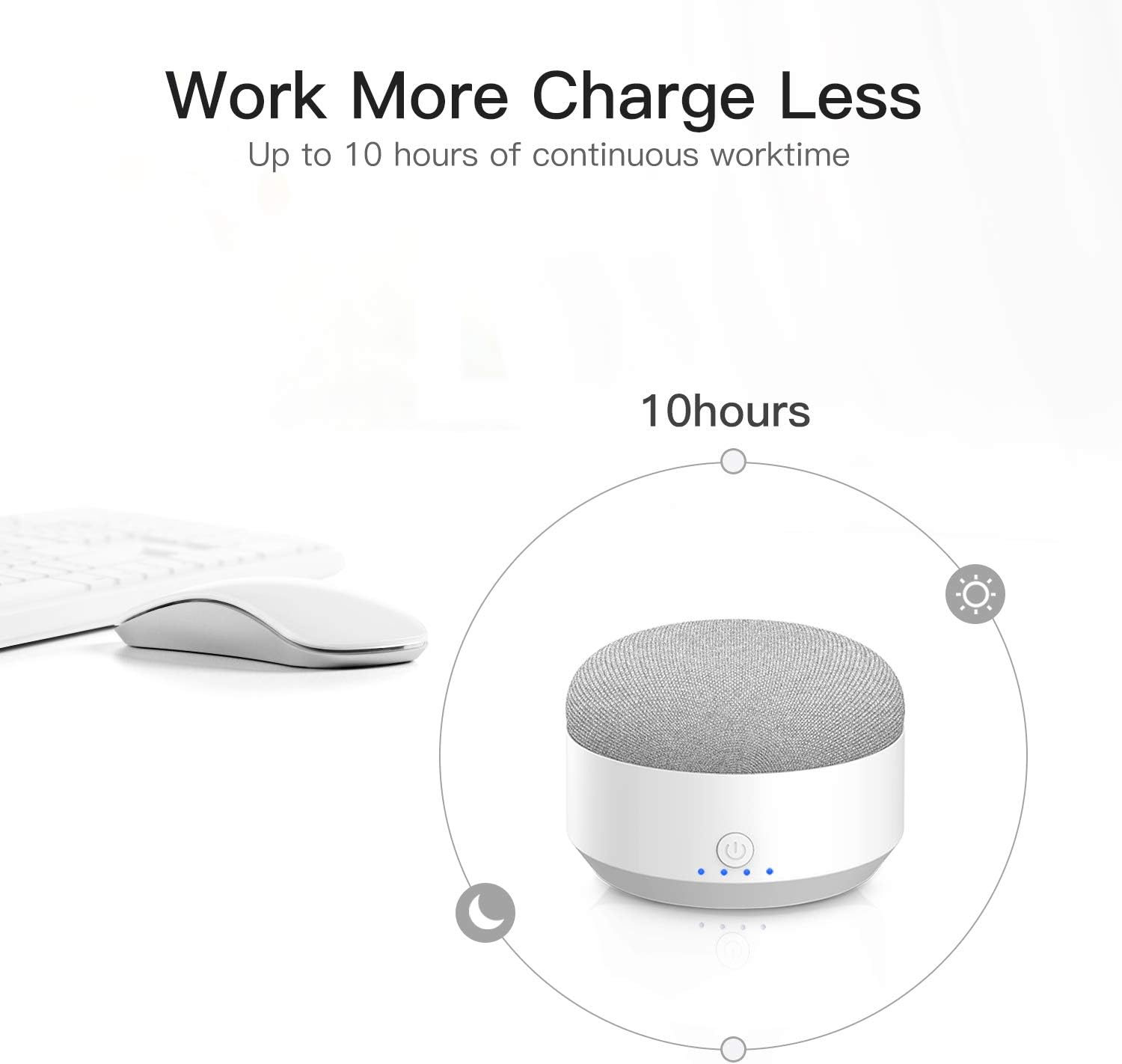 portable external battery base for google home mini