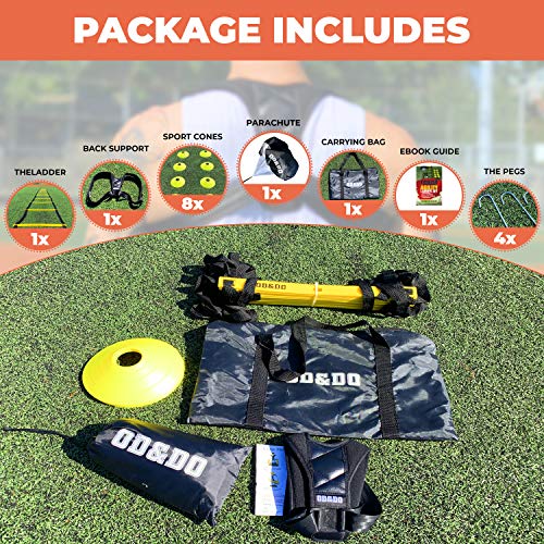 ODDO Agility Ladder Speed & Resistance Training Equipment Set for