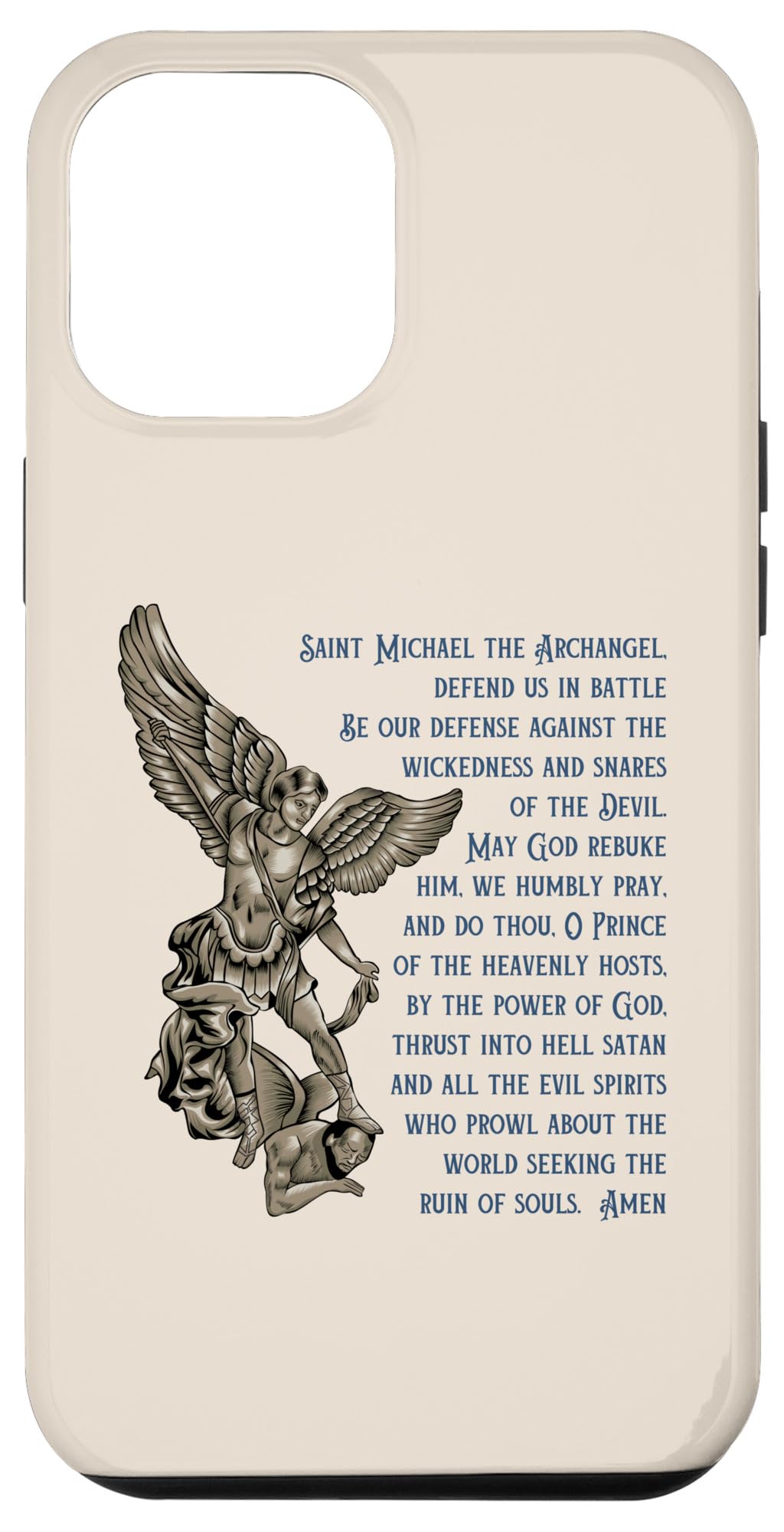 iPhone 13 Pro Max Saint Michael Prayer Case