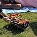 WolfWise Stainless Steel Foldable Charcoal Barbecue Grill