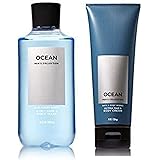 Bath & Body Works Men's Collection Ultra Shea Body Cream & 2 in 1 Hair and Body Wash OCEAN.