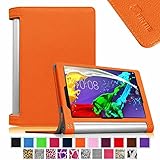 Fintie Lenovo Yoga Tablet 2 8 Folio Case Cover with Auto Sleep / Wake Feature for Lenovo Yoga Tablet 2 8-Inch Tablet, Orange