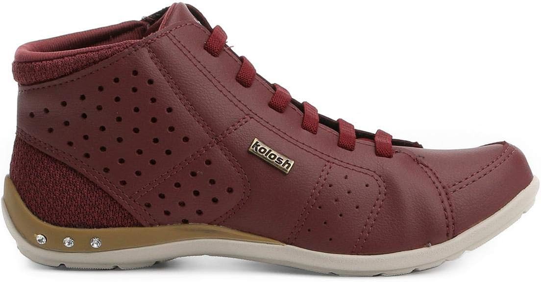 tênis cano alto kolosh recorte strass feminino