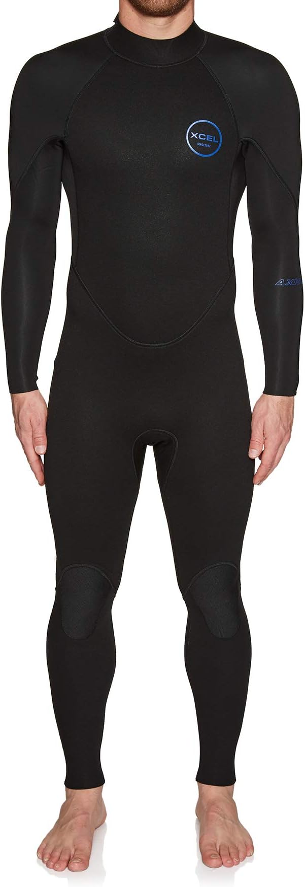 XCEL Mens Axis Flatlock Long Sleeve Back Zip 3/2mm Fullsuit