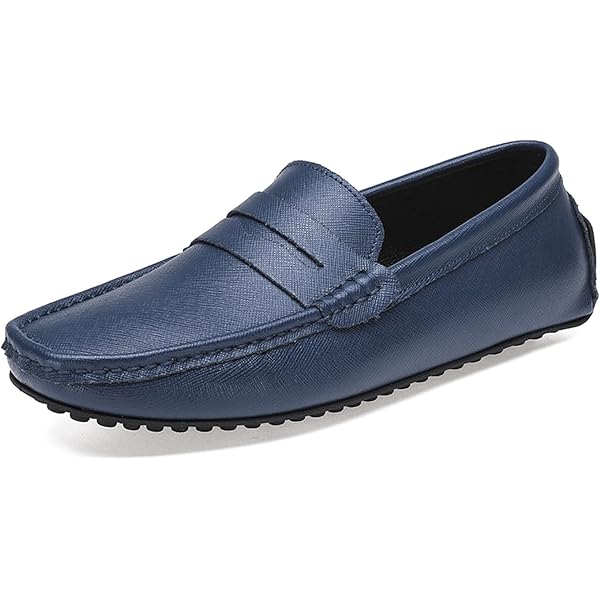 CASADEI ?? MEN\'S NAVY BLUE SOFT LEATHER COMFORT FLAT SUMMER LOAFERS Casadei | Shoes | Casadei Mens Blue Soft Leather Comfort  main image 4