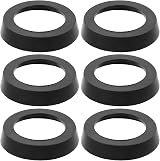 DOITOOL 6pcs Pressure Washer Pump Seal Cup Leather Water Pump Replacements Black view 2