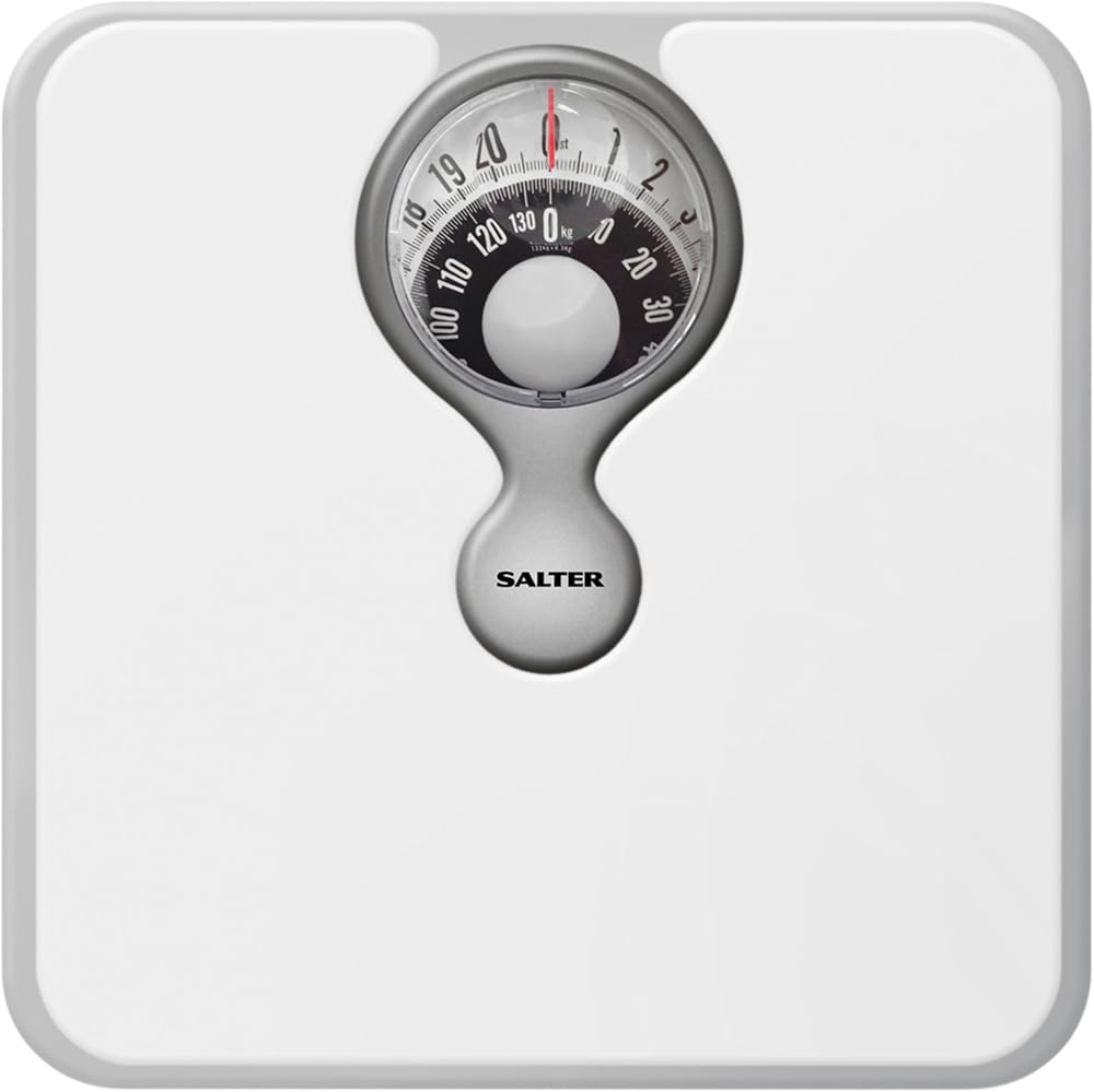 Salter Mechanical Bathroom Scale Premium Analogue 133 kg White