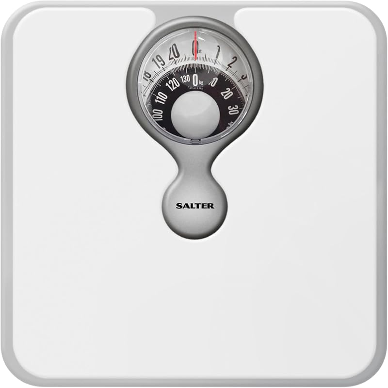 Salter Mechanical Bathroom Scale Premium Analogue 133 kg White