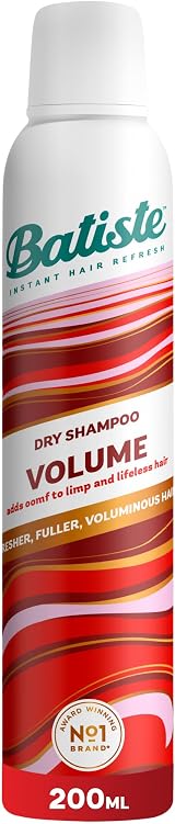 Batiste Dry Shampoo and Volume 200ml with Collagen - No Rinse Spray view 1