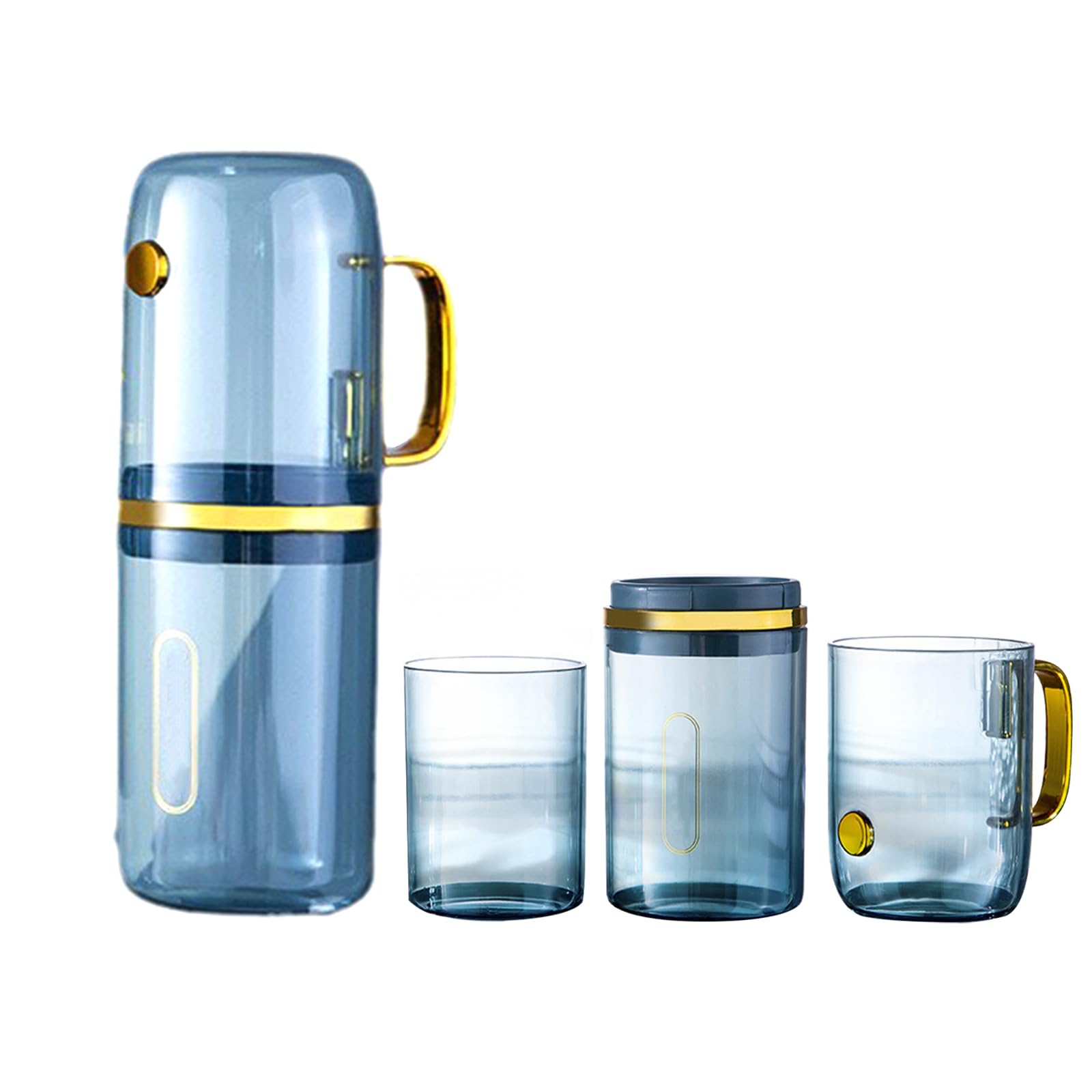 YanHLQJY Toothbrush case Toothbrush Travel Case,Portable Toothbrush Toothpaste Box，Toothbrush Storage Box for Family,Suitable for Business Trip, Camping, Travel or Daily use (Blue)