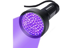 GLBSUNION UV Black Light Flashlight, Super Bright 68 LED Best Pet Dog Cat Urine Detector Light Flashlight for Pet Urine Stains, UV Blacklight Flashlight for Bed Bugs Scorpions, Home Hotel