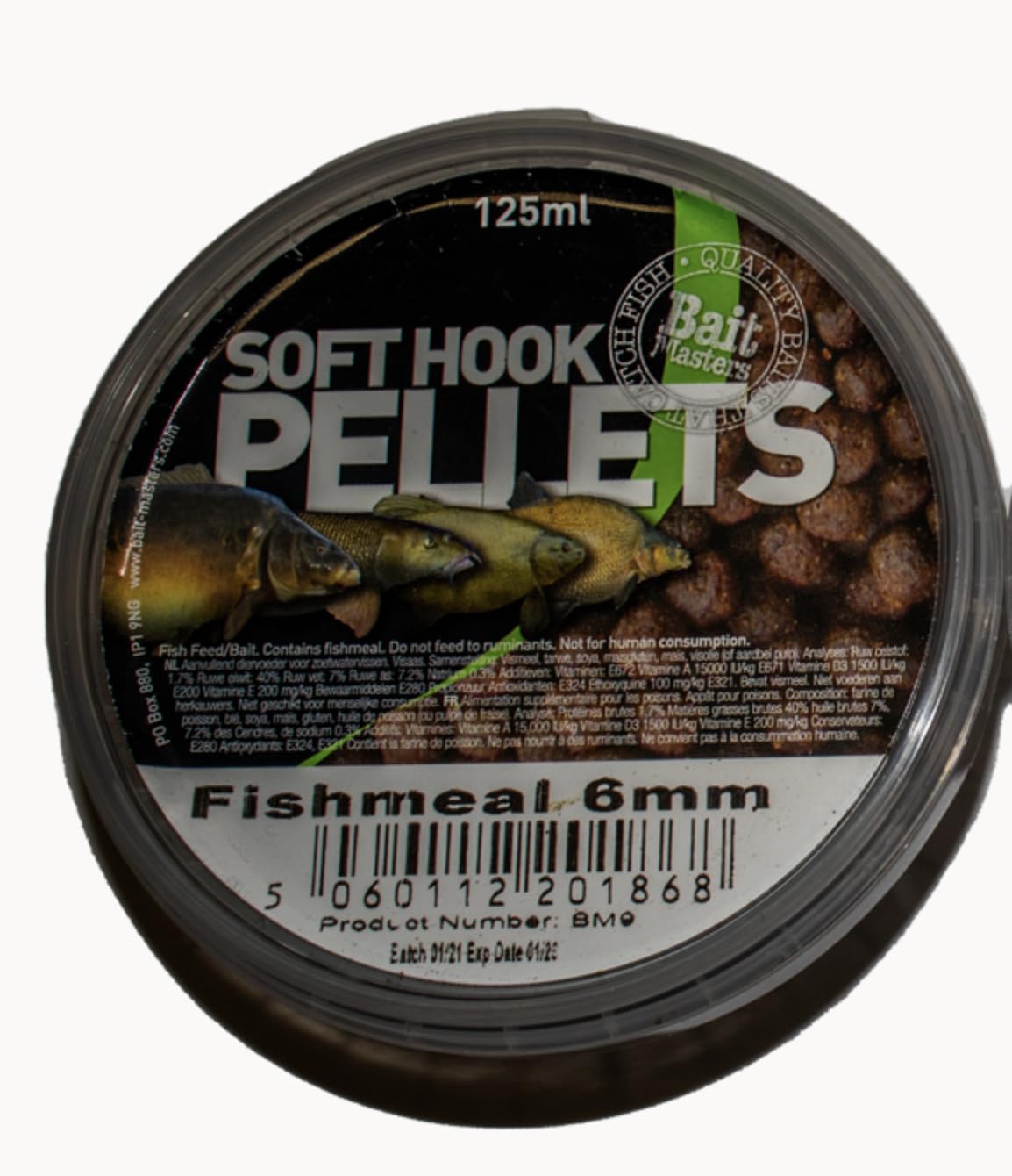 Soft Hook Pellets - Fishmeal 6mm 90g Fishing Bait