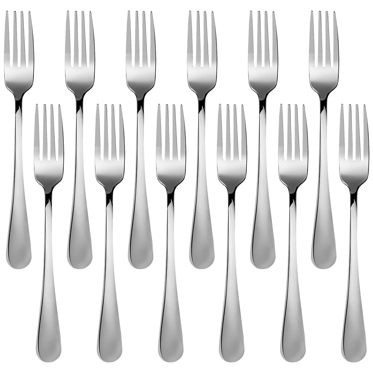Forks Set of 12, Stainless Steel Cutlery for Salad Fruits Pastry Dessert Cake