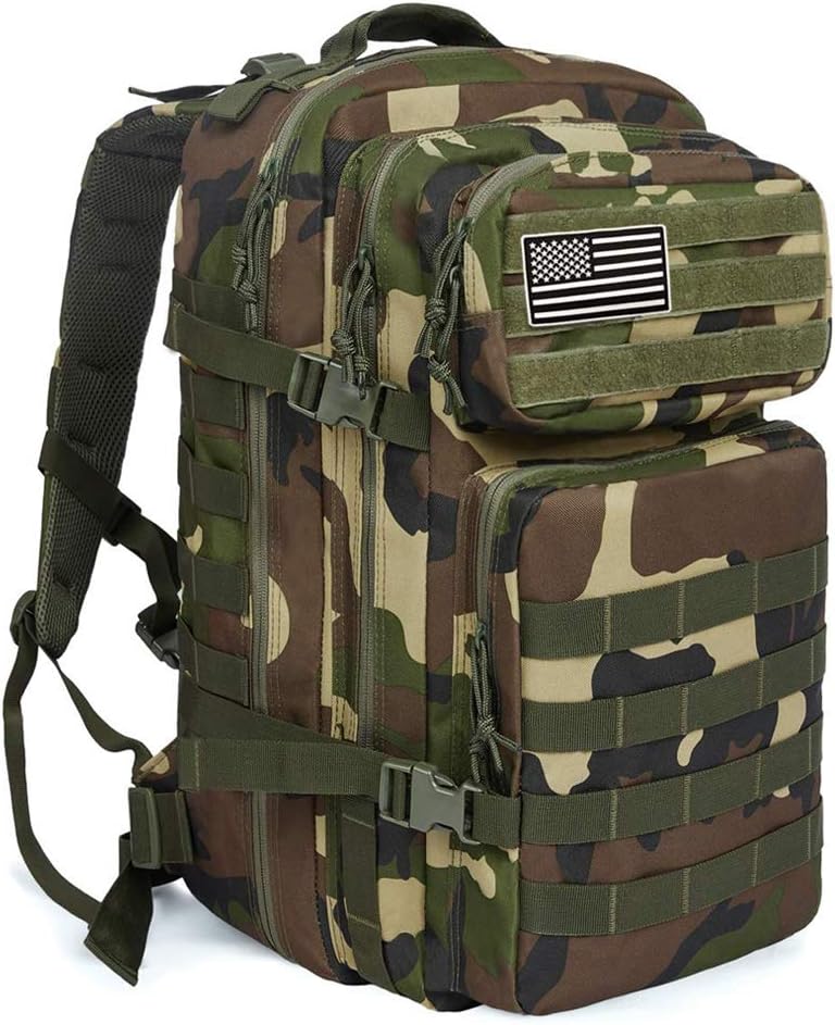 MEWAY 42L Military Tactical Backpack Large Assault Pack Molle Outdoors Daypack