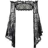 Goth Shrug Gothic Victorian Half Crop Top for Women