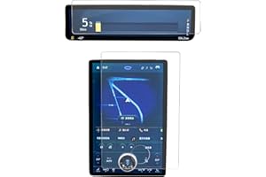 Carwiner 2PCS Screen Protector Compatible with 2021-2024 Mustang Mach-E, 15.5 Inch Navigation + 10.2 Inch Dashboard Set, Center Control Tempered Glass Accessories