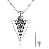 VERECICLYS925 Sterling Silver Ashes Cremation Pendant Necklace Urn for Ashes Sterling Silver Jewelry for Women V6
