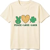 Kids St Patricks Day Shirt for Boys and Girls : Classic Crewneck Cotton Tees (2-7T)