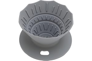 Pour Over Coffee Dripper, Food Grade Silicone Folding Portable Hand Brewed Coffee Filter with Heat Easy Design, for Travel Ca