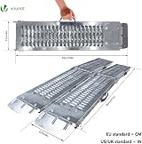 VOUNOT Folding Loading Ramps 180cm Heavy Duty 400kg Capacity Pair view 6