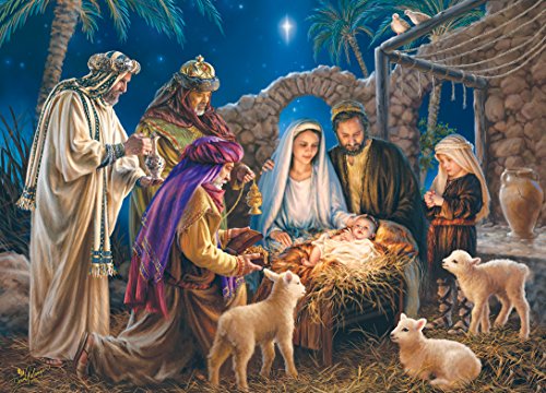 MasterPieces Holiday A Child is Born Jigsaw Puzzle, 1000-Piece