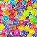 8 Ounces, About 20,000 Large Marble Size JellyBeadZ Water Bead Gel, for Stress Balls, Bright Rainbow Mix