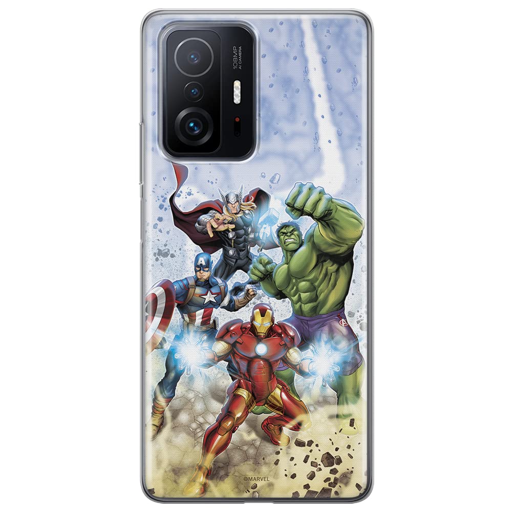 ERT GROUP mobile phone case for Xiaomi 11T 5G / 11T PRO 5G original and officially Licensed Marvel pattern Avengers 003 optimally adapted to the shape of the mobile phone, case made of TPU