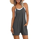 AUTOMET Womens Rompers Jumpsuits Overalls Summer Beach Cruise Outfits 2026 | Cute Coastal Casual Clothes, Maternity Plus Size Jumpers, Pregnancy Shorts