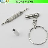 LRMYS 3-in-1 Mini Screwdriver Keychain Stainless Steel Eyeglass Watch Jewelry view 6