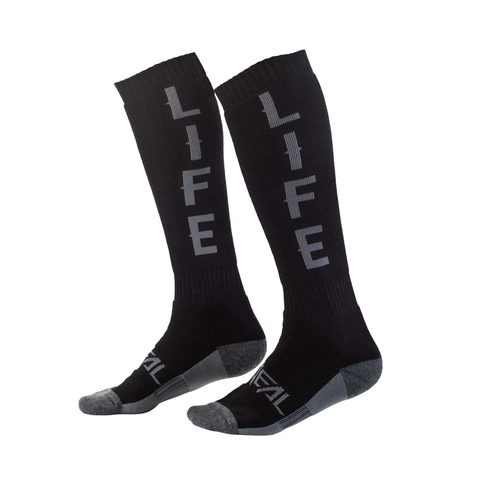 O'Neal 0356-762 Pro Mx Men's Motorcycle Socks Ride Life (Black/Gray, One Size) — image 1
