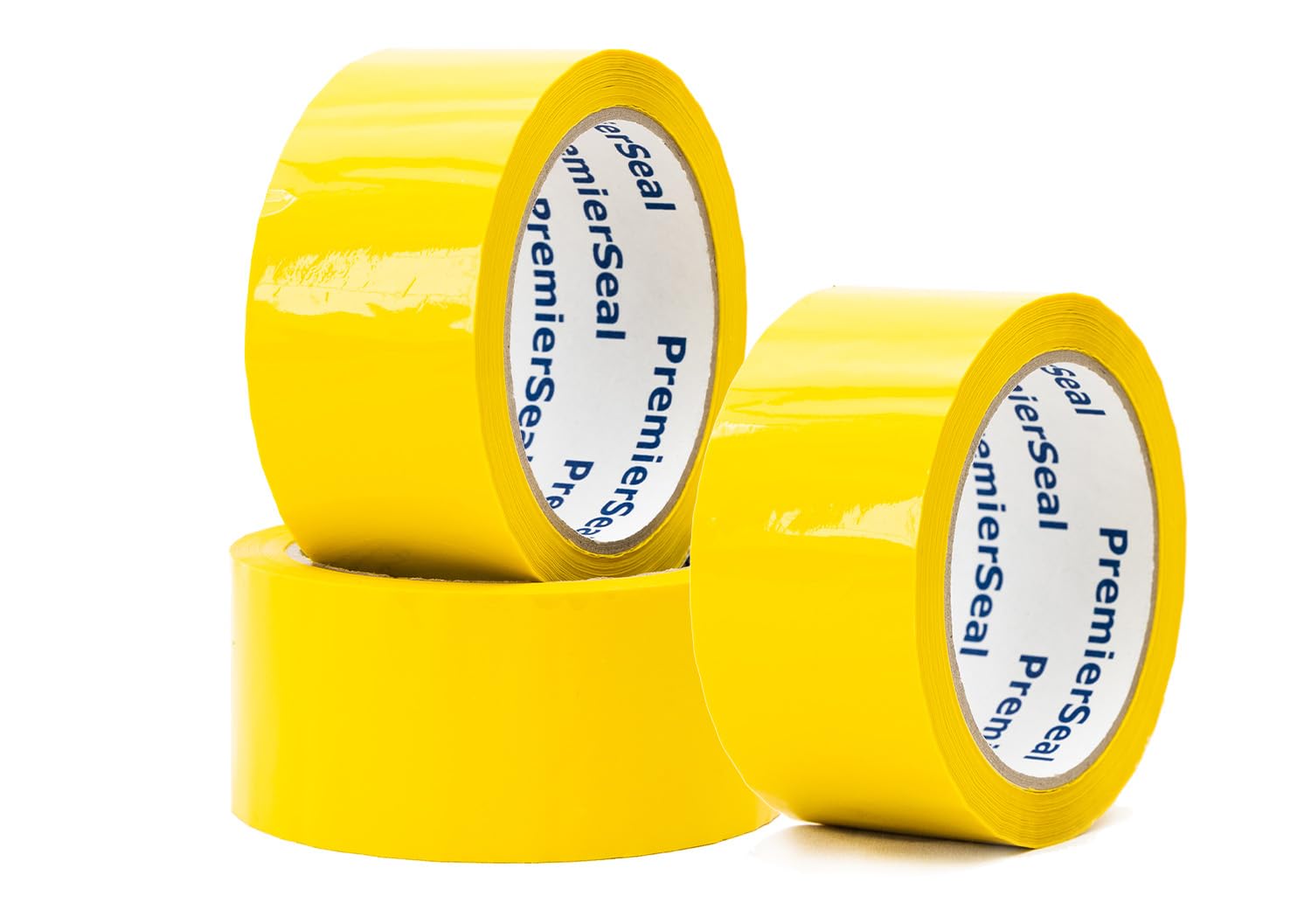 MAX SOLUTIONS Low Noise 50MM x 66M Coloured Packaging Tape for Parcels and Boxes Heavy Duty Coloured Box Packing Tape Provides a Strong, Secure and Sticky Seal for your Boxes (Yellow, 1 Tape)