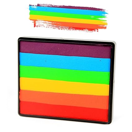 Silly Farm Face Painting True Rainbow Cake