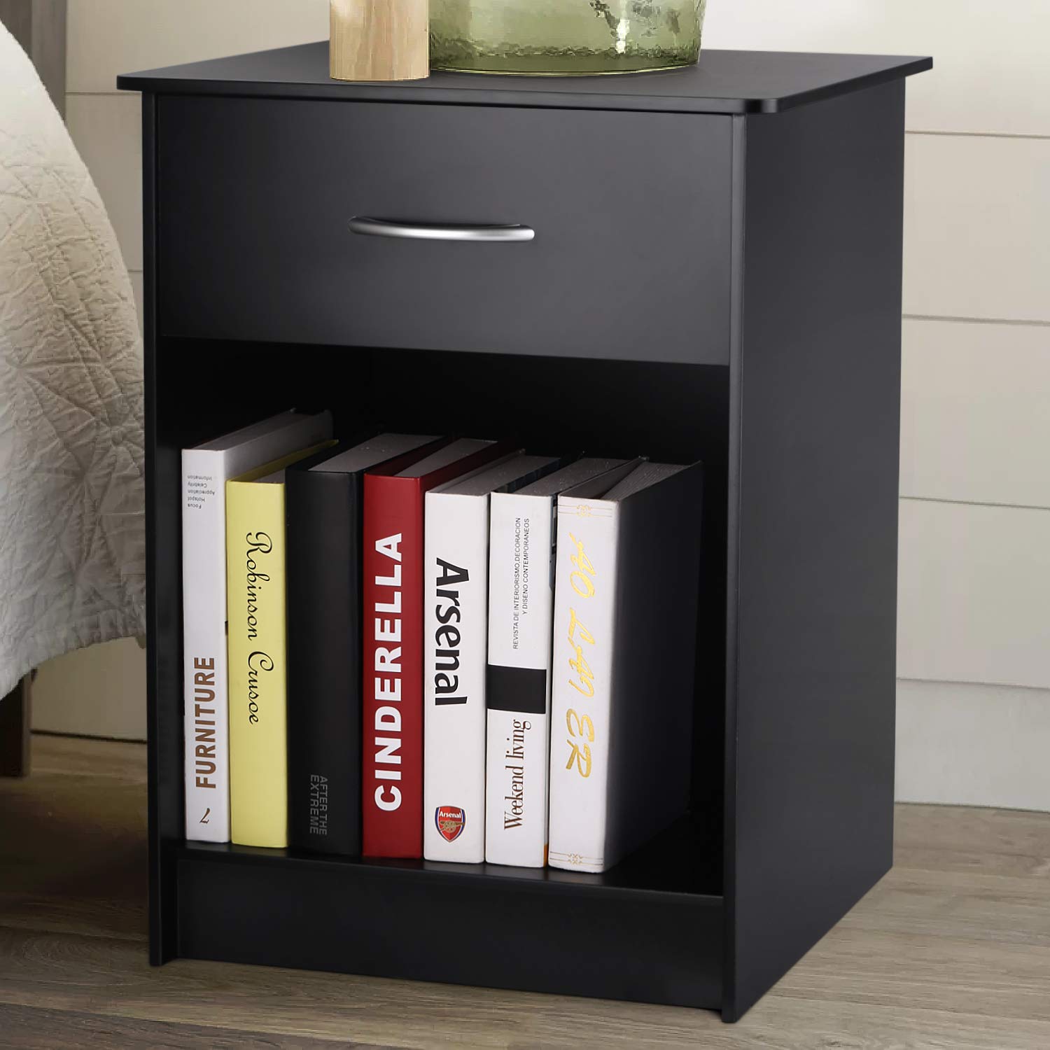 Best Black Bedside Table With Storage