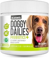 iKarmel Doggy Dailies Probiotics for Dogs 90 Chews Digestive Immunity