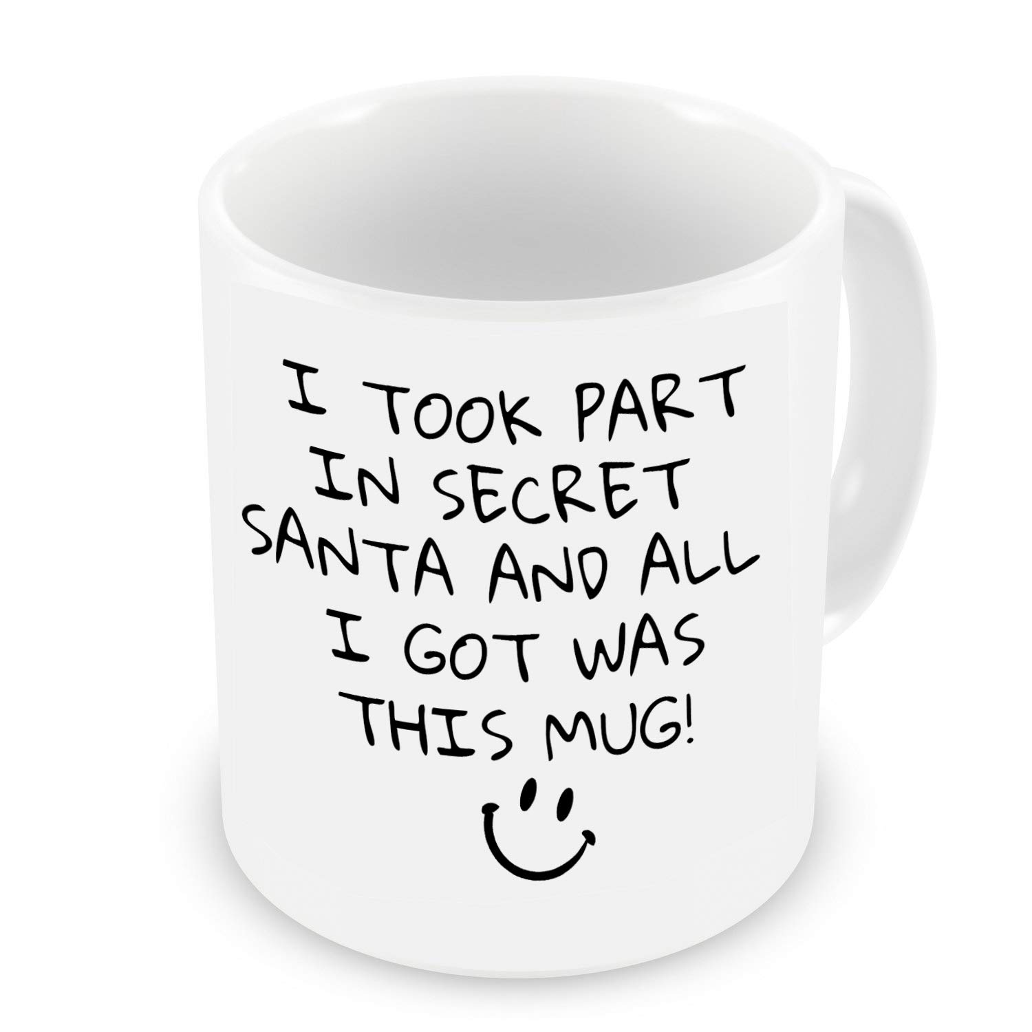 GrassVillage Funny Secret Santa Mug – I Took Part in Secret Santa and All I Got was This Mug – Sarcastic Xmas Gift for Coworkers, Friends, Office Exchange – 11oz White Ceramic Cup