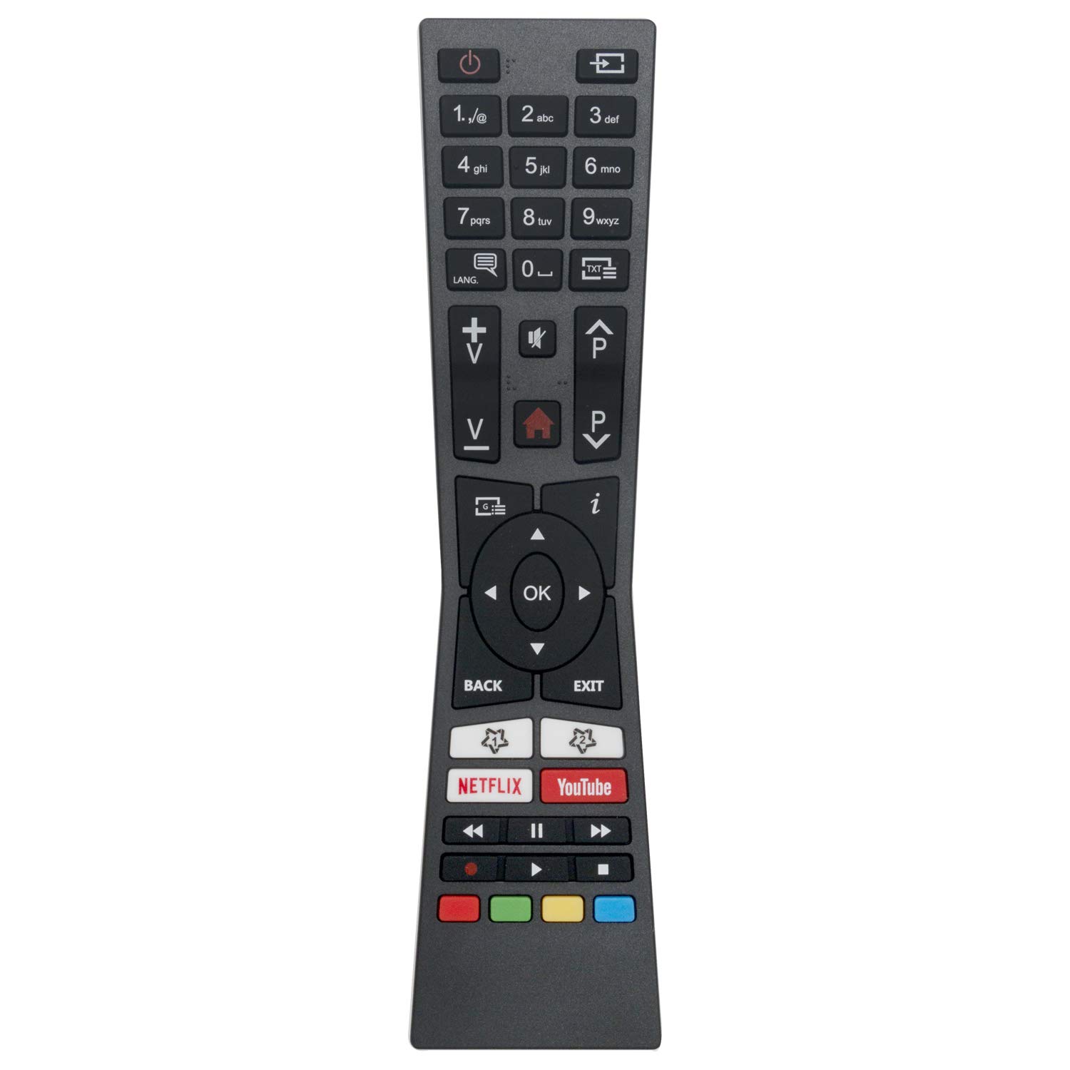 VINABTY RM-C3331 Replaced Remote For JVC LT-32VF52M LT-40V55LFA LT-32VFQ52I LT-40VF52M LT-43V55LU LT-43VU83M LT-49V55LU LT-49VU83M LT-55V 55LU LT-65VU83M LT-55V55LU LT-65VU93M LT-43V65LUA LT-40V65LUA