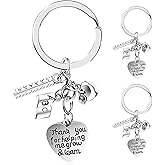 eZAKKA Teacher Appreciation Keychain - Valentine's Day Gifts & Decor for Educators, Thank You Present from Students for Women & Men, Valentine's Day Decorations Gift