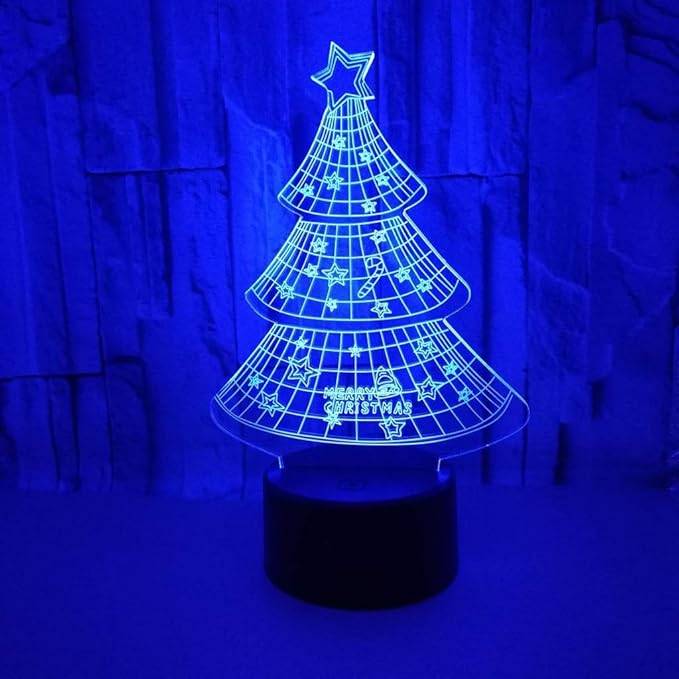 Mesilla Escritorio Lámparas Escritorio Lámpara ilusión 3D Christmas