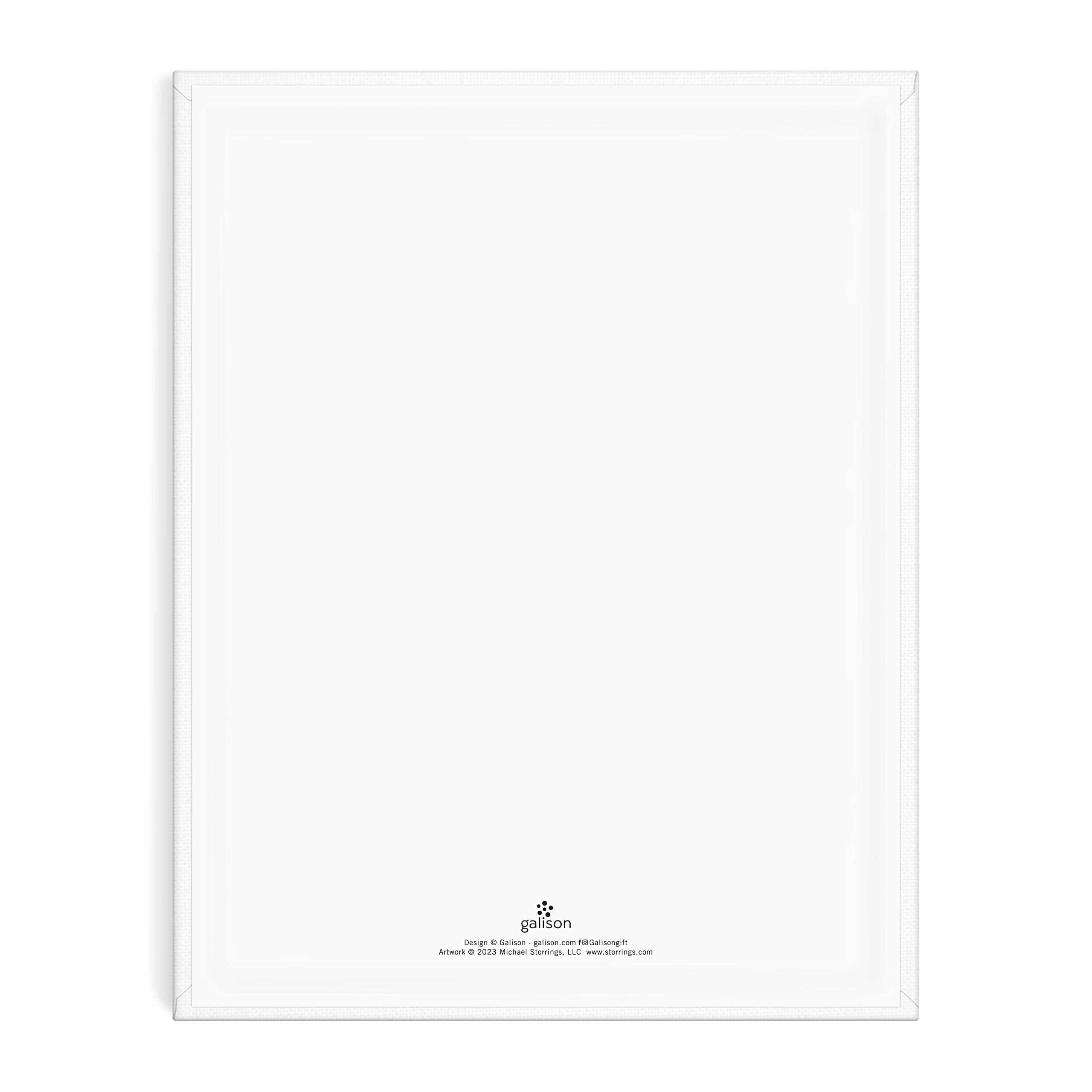 Galison Michael Storrings Snow Day – DIY Paint by Number Kit with Stunning Snow Day Sledding Art for Beginners and Experts Includes Easel Paint and Brushes,White